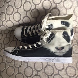 Fashion Sneakers - Panda Print